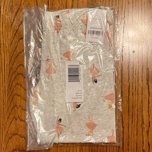 Carter's Gray Leggings with Pink Ballerina Print